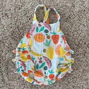 EUC Angel Dear Ruffle Sunsuit